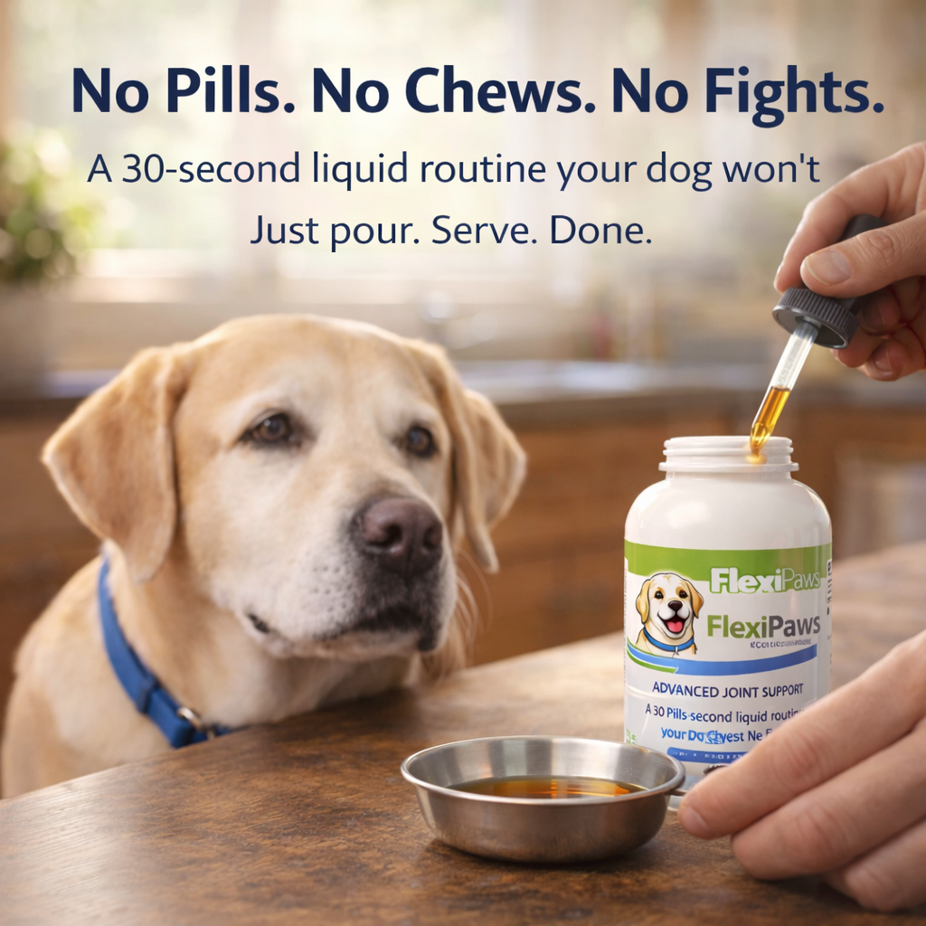 Support Your Dog’s Comfort & Mobility With A Simple Daily Liquid Routine